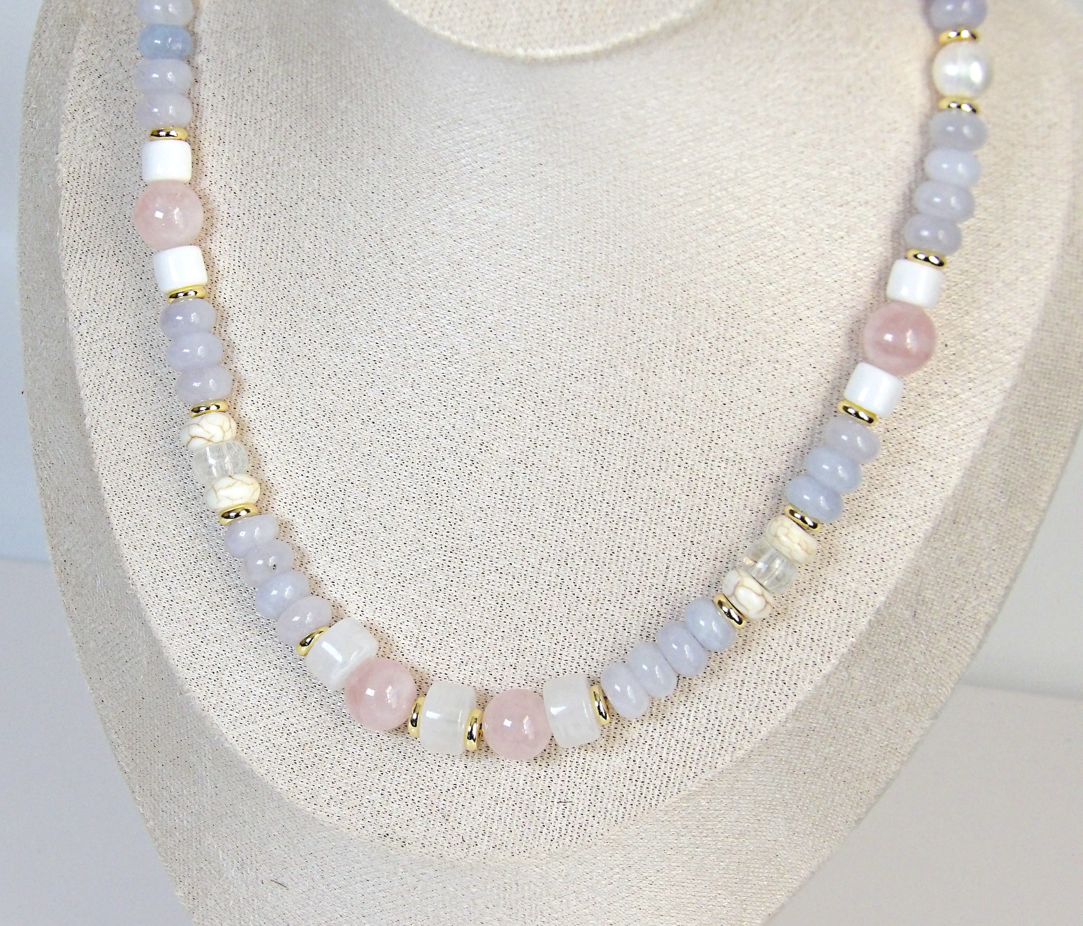 EVA Necklace | Beaded Pastel Colors Gems