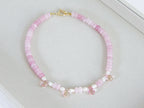 EVA Necklace | Pink Candy Beads & Toggle Clasp