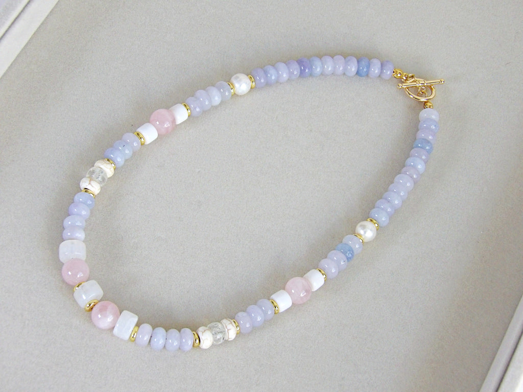 EVA Necklace | Beaded Pastel Colors Gems