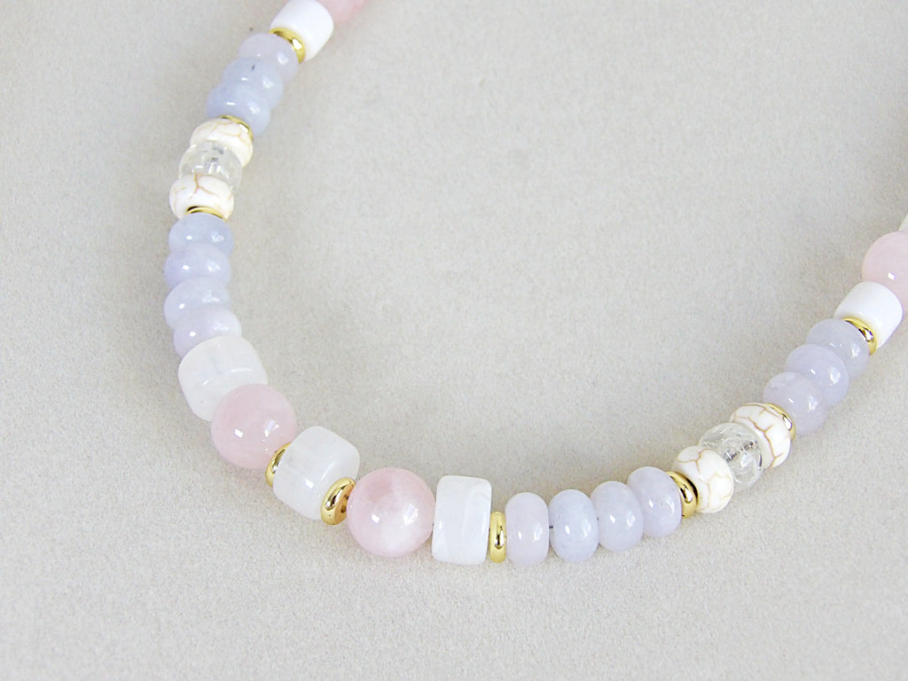 EVA Necklace | Beaded Pastel Colors Gems