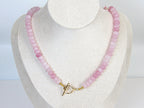 EVA Necklace | Pink Candy Beads & Toggle Clasp