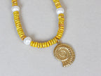 Gypsy Seas Necklace | Yellow Jade & Pearls