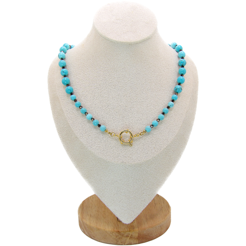 AMARI Necklace | Turquoise & Toggle Clasp