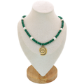 Gypsy Seas Necklace | Green Malachite & Pearls