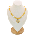 Gypsy Seas Necklace | Yellow Jade & Pearls