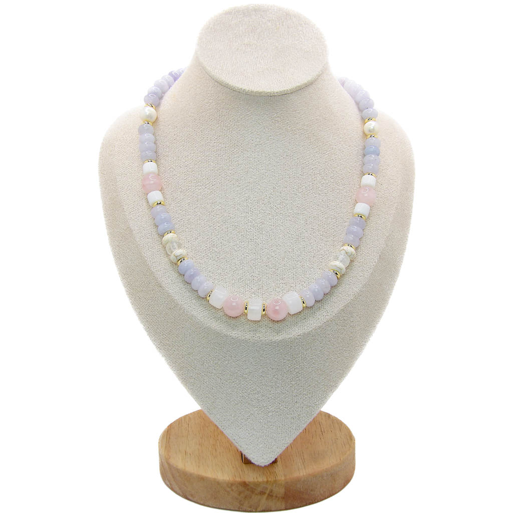 EVA Necklace | Beaded Pastel Colors Gems