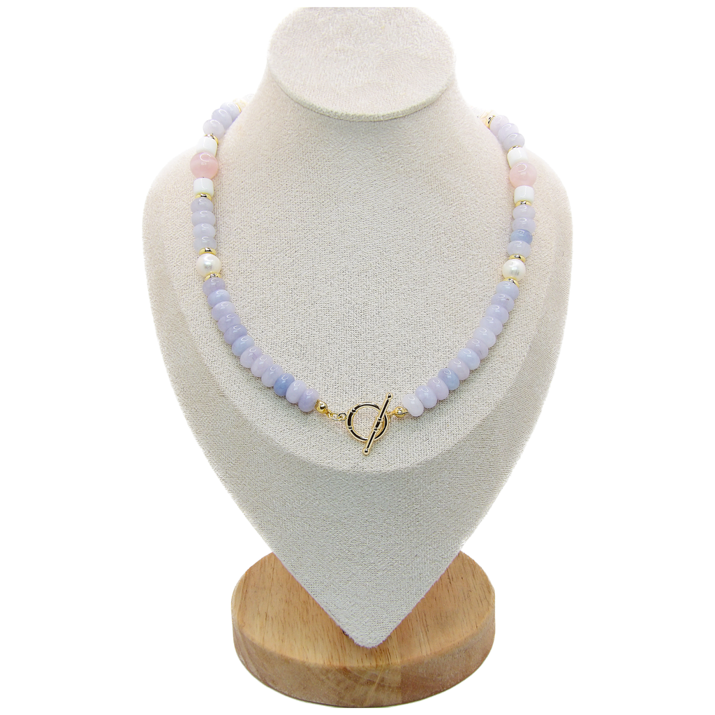 EVA Necklace | Beaded Pastel Colors Gems