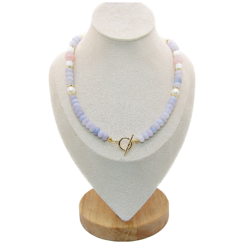 EVA Necklace | Beaded Pastel Colors Gems