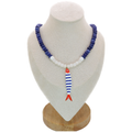 OCEAN MUSE Necklace | Blue Candy Beads, Fish Pendant & Toggle Clasp