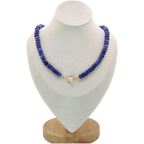 OCEAN MUSE Necklace | Blue Candy Beads, Fish Pendant & Toggle Clasp