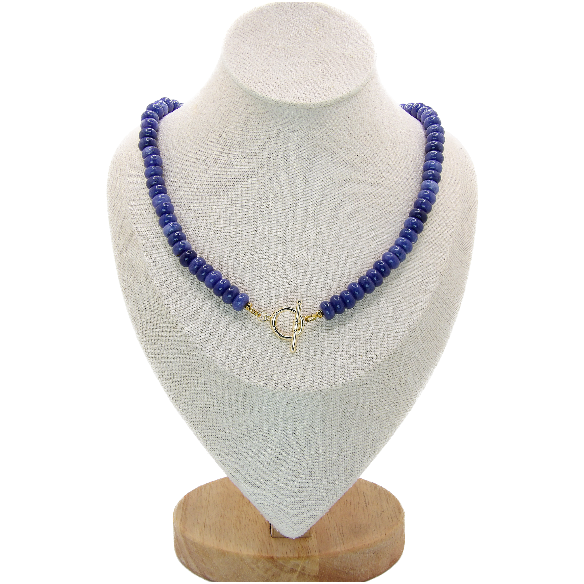 OCEAN MUSE Necklace | Blue Candy Beads, Fish Pendant & Toggle Clasp